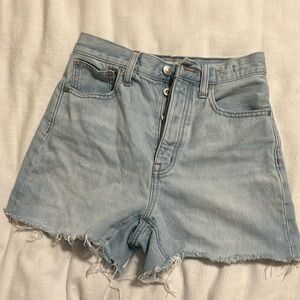 Madewell High Rise Mom Jean Short